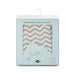 ABSTRACT FITTED SHEET ZIGZAG FOR PORTABLE CRIB - 25"X40" . OAT SHEETS ABSTRACT