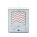 ABSTRACT FITTED SHEET ZIGZAG FOR PORTABLE CRIB - 25"X40" . MAUVE SHEETS ABSTRACT