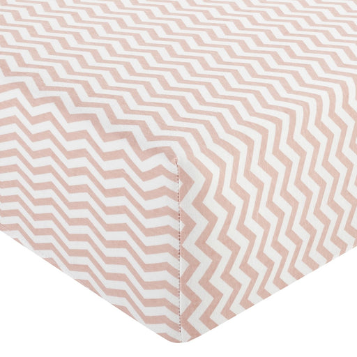 ABSTRACT FITTED SHEET ZIGZAG FOR REGULAR CRIB - 28"X52" SHEETS ABSTRACT