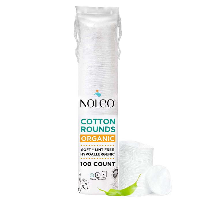 NOLEO Organic Cotton Rounds - Small 2" 1 Pack (100x) M4A