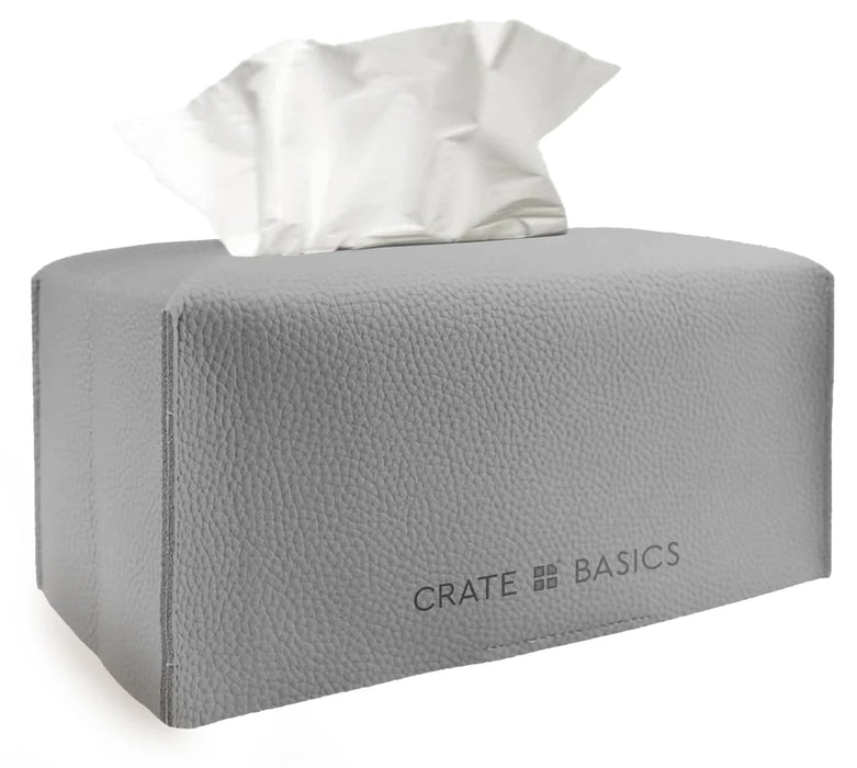 CRATE & BASICS TISSUE BOX SLEEVE LARGE SPACE GREY GEAR CRATE & BASICS