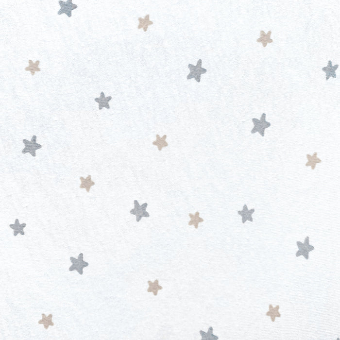 Shnuggle Air Lite Crib Fitted Sheets | 100% Soft Cotton Bedding Star Design M4A