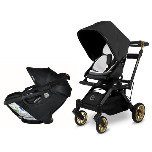 Stroll & Ride Travel System Black Black Luxe Stroller System Orbit Baby
