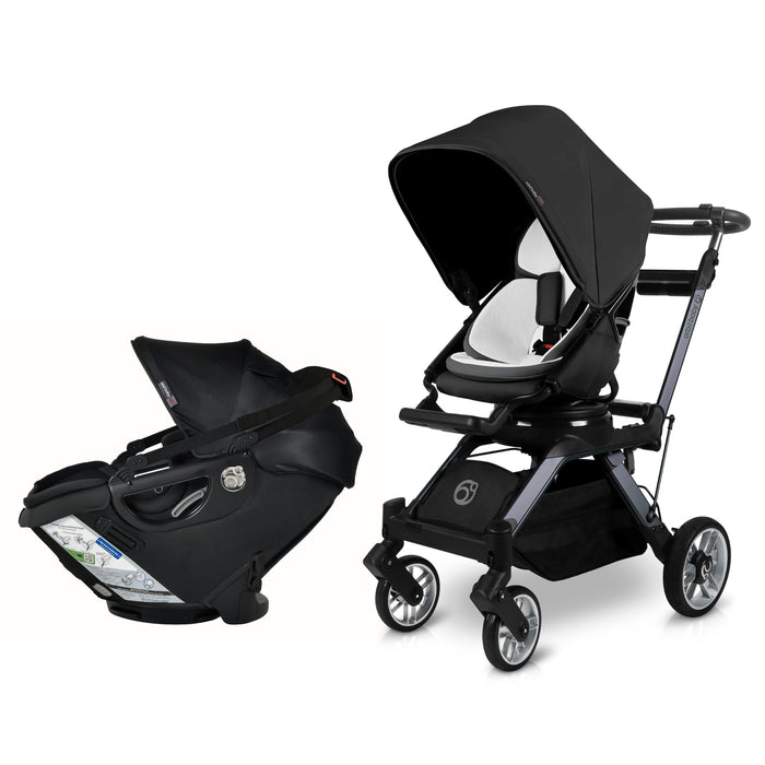Stroll & Ride Travel System Black Titanium Stroller System Orbit Baby