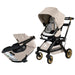 Stroll & Ride Travel System Mélange Flax Black Luxe Stroller System Orbit Baby