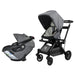 Stroll & Ride Travel System Mélange Grey Black Stroller System Orbit Baby