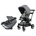 Stroll & Ride Travel System Mélange Grey Titanium Stroller System Orbit Baby