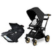 Stroll & Ride Travel System Merino Wool Black Luxe Stroller System Orbit Baby