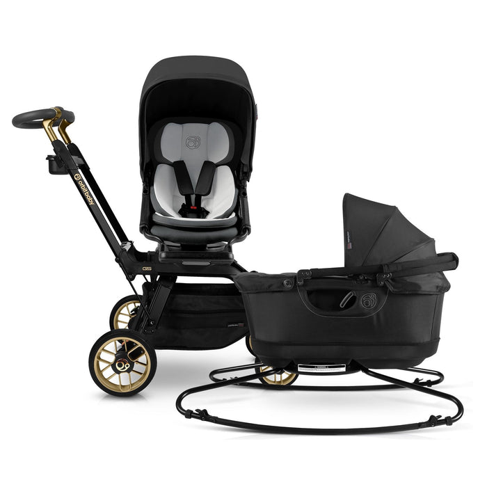 Stroll & Sleep Travel System Black Black Luxe Stroller System Orbit Baby
