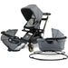 Stroll, Sleep, & Ride Travel System Mélange Grey Black Luxe Stroller System Orbit Baby