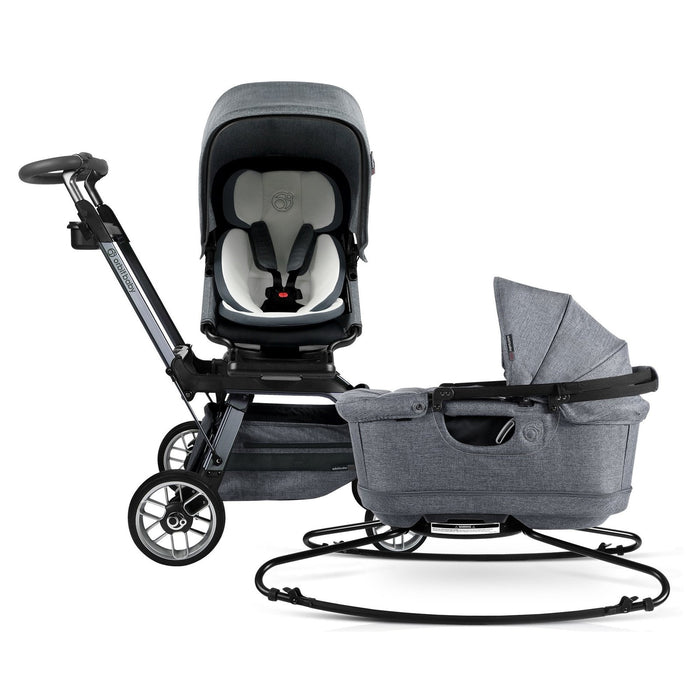 Stroll & Sleep Travel System Mélange Grey Titanium Stroller System Orbit Baby