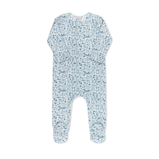 Summer Print Layette Set Blue Tricot Bebe