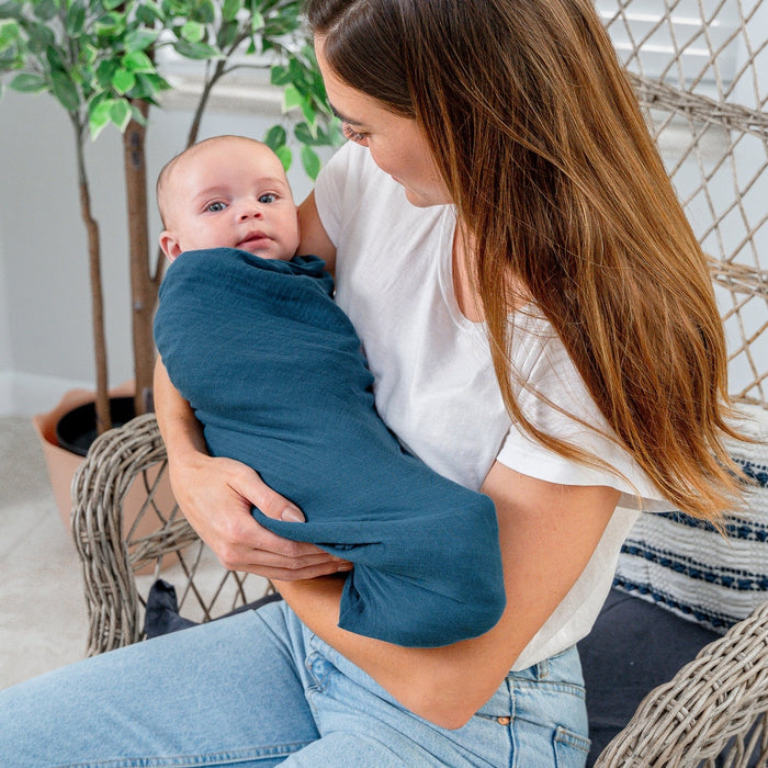 Muslin Swaddle Blanket, 1 Pack by Comfy Cubs - Neptune Swaddles Comfy Cubs