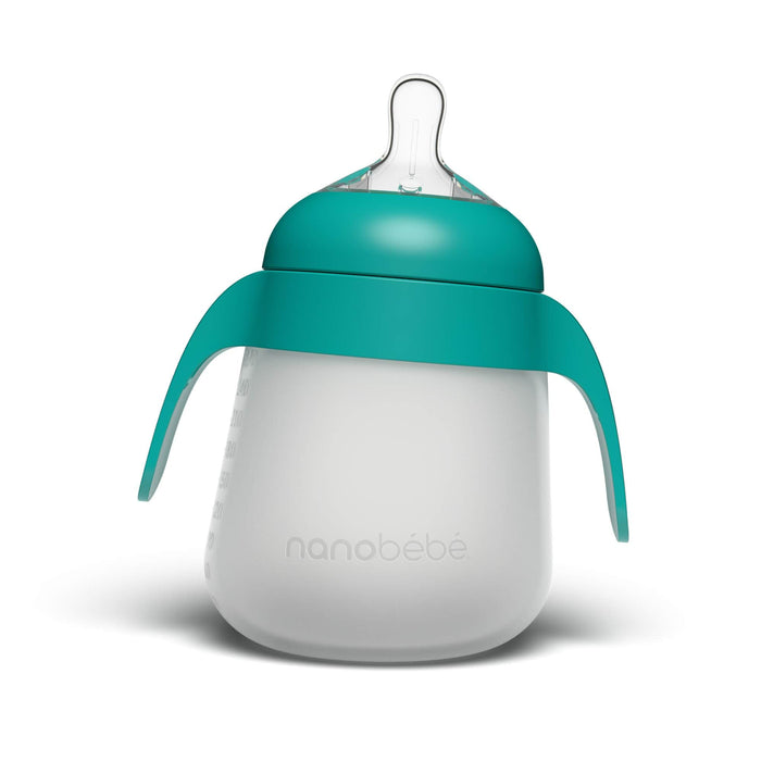 Flexy Bottle Quick-Click Handles - 2pk Teal Baby Bottles Nanobébé