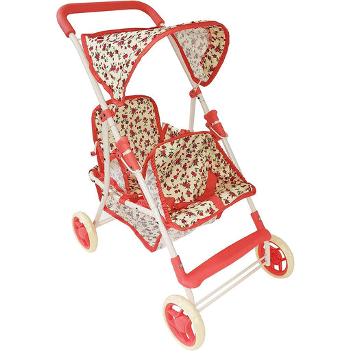 THE NEW YORK DOLL COLLECTION BABY DOLL STROLLER - FLORAL DOLL THE NEW YORK DOLL COLLECTION