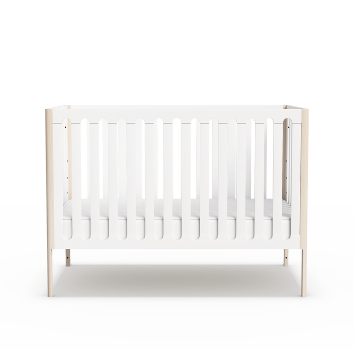LULLA & LULLI 3-IN-1 CONVERTIBLE CRIB . WHITE & BLOUND CRIB HUSHCRIB