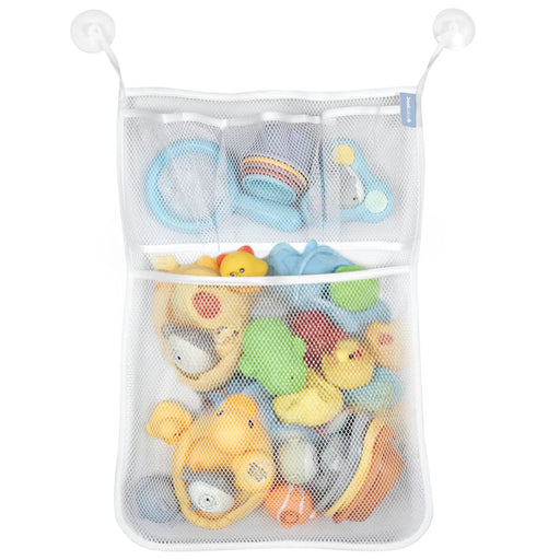 JOOL BABY BATH TOY STORAGE BAG – HOLDER FOR KIDS BATH TOYS – SUCTIONS TO WALL BATHING JOOL BABY