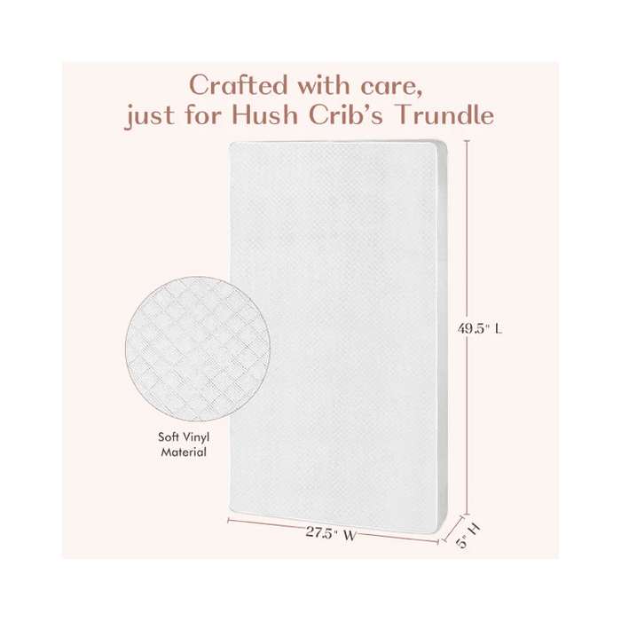 HUSHCRIB VINYL MATTRESS FOR TRUNDLE 5" MATTRESS HUSHCRIB