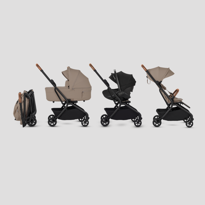 SILVER CROSS NIA COMPACT TRAVEL STROLLER + BASSINET BUNDLE TRAVEL STROLLER SILVER CROSS