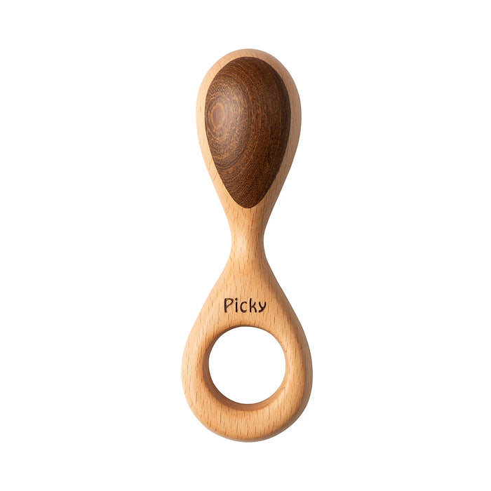 PICKY WOODEN RING RATTLE