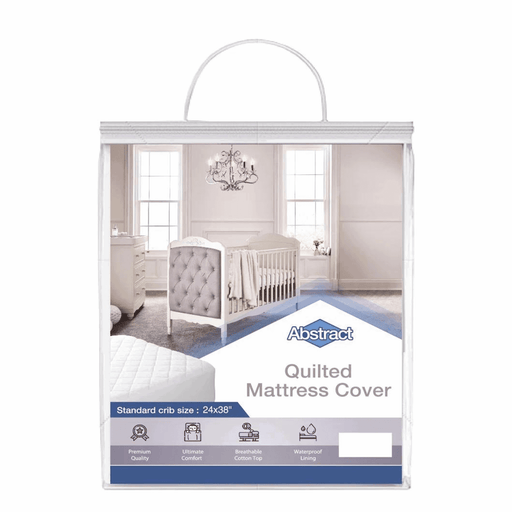 ABSTRACT LUXURY QUILTED MATTRESS COVER WATERPROOF - 24" X 38" X8" PORTABLE CRIB