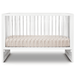 HUSHCRIB 3-IN1 CONVERTIBLE CRIB WITH TRUNDLE BED, WHITE / ACRYLIC