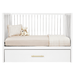 HUSHCRIB 3-IN1 CONVERTIBLE CRIB WITH TRUNDLE BED, WHITE / ACRYLIC