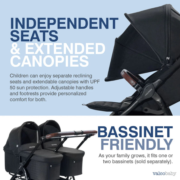 VALCO BABY DUO TREND DOUBLE STROLLER SPORT EDITION - 2025 STROLLERS VALCO BABY