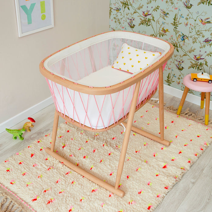 CHARLIE CRANE KUMI MESH BASSINET WITH ORGANIC MATTRESS