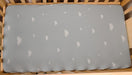 LITTLE PIPERS FITTED SHEET BLUE RAINBOW FOR PORTABLE CRIB - 24" X 38"