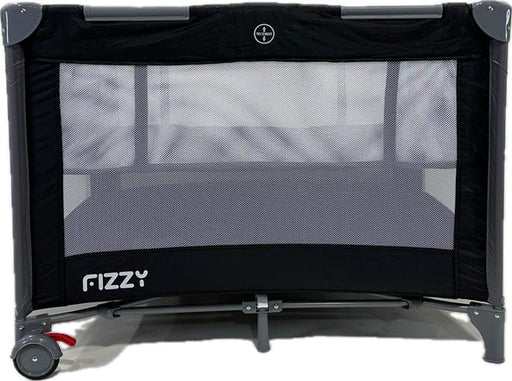 FIZZY BABY PACK & PLAY PLAY YARD, 2 LEVELS 27X39 BLACK BEDDING FIZZY BABY