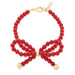 CRYSTAL DREAM BOWBEBE RED PEARL BRACELET