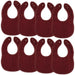 Muslin Bibs by Comfy Cubs - Wine Pack Of 8 Bibs Comfy Cubs