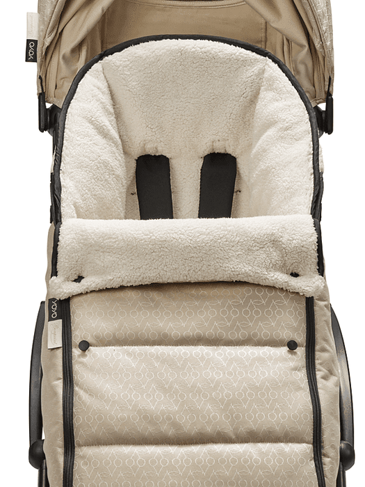 stokke footmuff black melange Babyzen
