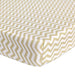 ABSTRACT FITTED SHEET ZIGZAG BEIGE FOR CRADLE - 18" X 36"