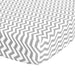 ABSTRACT FITTED SHEET ZIGZAG GRAY FOR BASSINET - 16" X 32"