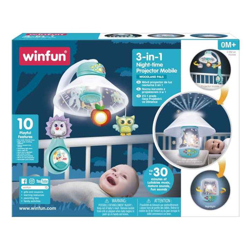 WINFUN 3-IN-1 NIGHT-TIME PROJECTOR BABY CRIB MOBILE MOBILE WINFUN