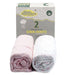 2PK CRIB SHEET PINK