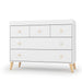 DADADA AUSTIN 5-DRAWER DRESSER . WHITE NATURAL FURNITURE DADADA