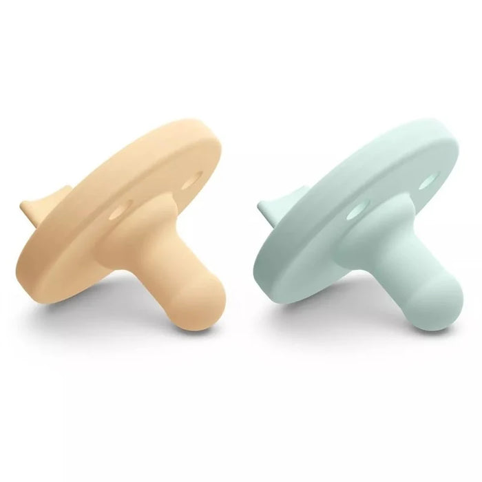 AVENT SOOTHIE PACIFIER - LIGHT YELLOW & PASTEL CYAN - 2 PACK / 3-18M PACIFIER AVENT
