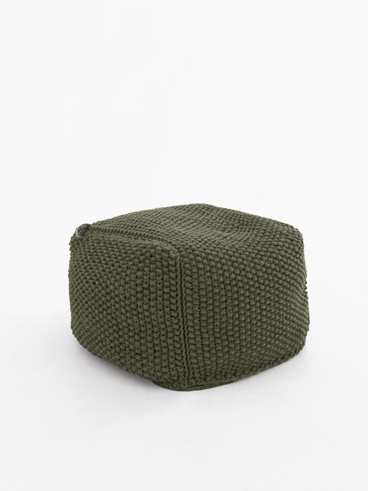 Pouf Square Recycled Avocado Pouf Anzy Home