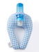 BOTTLE HOLDER BLUE GINGHAM FEEDING THE BOTTLE HOLDER