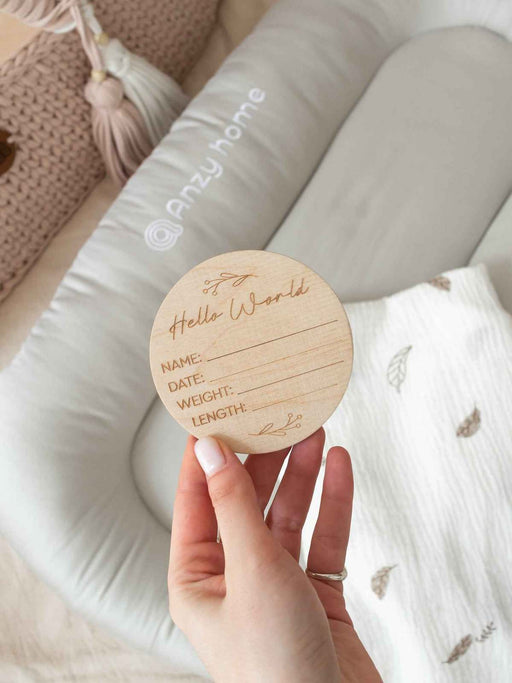 Baby Birth Announcement Sign Decor Anzy Home