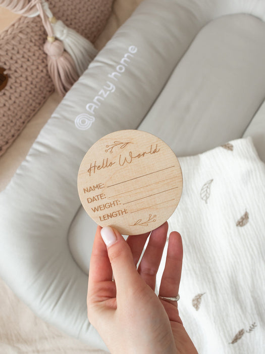 Baby Birth Announcement Sign Decor Anzy Home