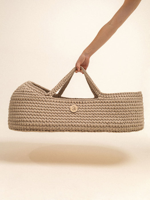Baby Moses Basket with Round Hood Standard EU Bassinets & Cradles Anzy Home