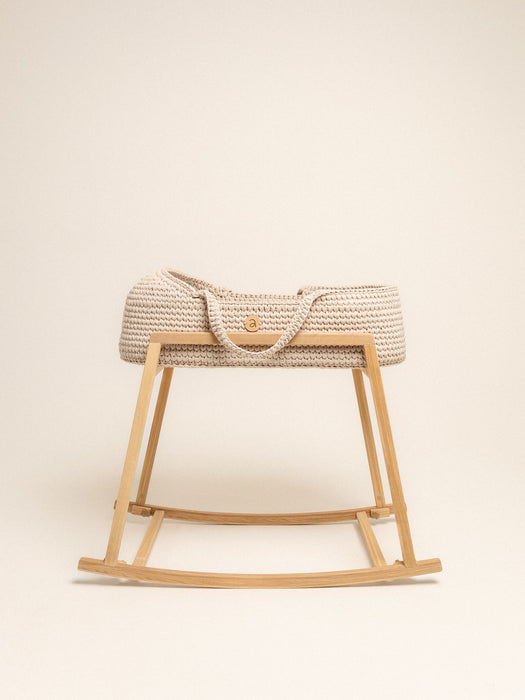 Baby Moses Basket with Round Hood Standard EU Bassinets & Cradles Anzy Home