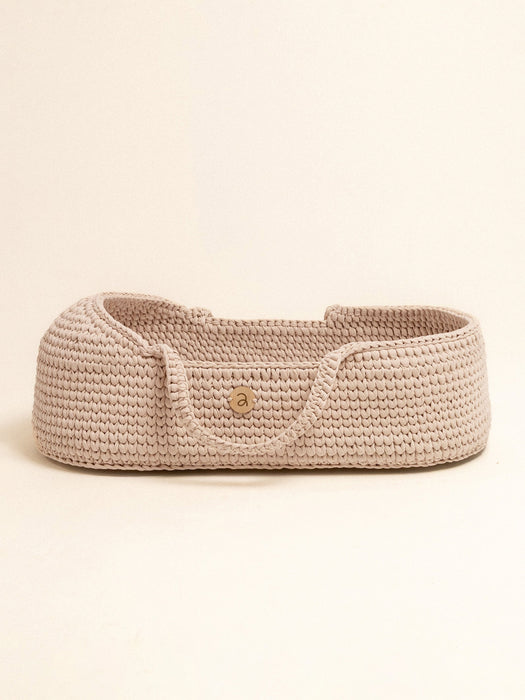 Baby Moses Basket with Round Hood Standard EU Pearl Bassinets & Cradles Anzy Home