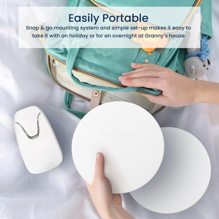 Babysense 7 & V24: Video Baby Monitor with Breathing Motion Detection & Safety Alerts Bundle Breathing Movement Monitor Babysense