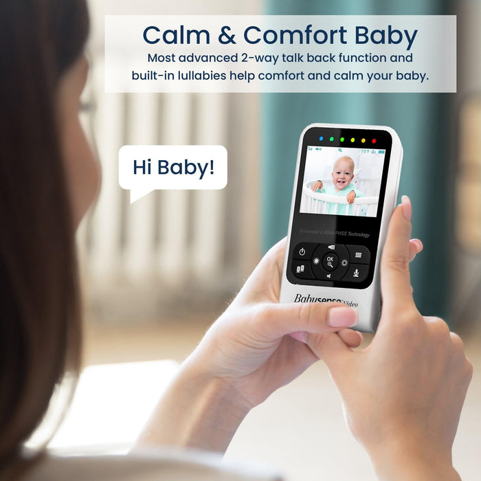 Babysense 7 & V24: Video Baby Monitor with Breathing Motion Detection & Safety Alerts Bundle Breathing Movement Monitor Babysense