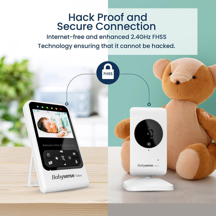 Babysense 7 & V24: Video Baby Monitor with Breathing Motion Detection & Safety Alerts Bundle Breathing Movement Monitor Babysense